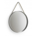 STRAP MIRROR, Ø70 cm, grey