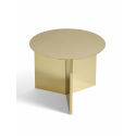 SLIT Round Table Polished Brass konferenčný stolík