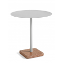 TERRAZZO TABLE stôl, Ø70 cm, red/grey
