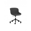 Hyg Chair Swivel 5W Front Upholstery - Synergy, čierna / chróm