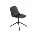 FIBER SIDE CHAIR otočná, anthracite black/black