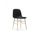 Form Chair brass/black