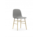 Form Chair brass/grey