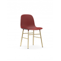 Form Chair brass/red