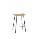 FIBER BAR STOOL, black/ochre