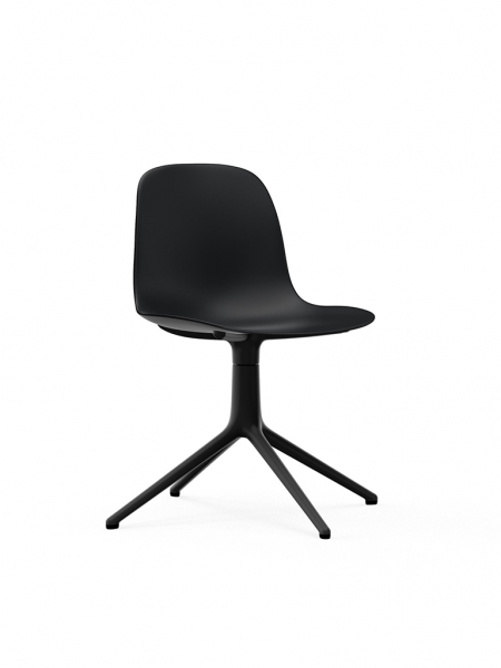 Form Chair Swivel 4L Black - stolička s centrálnou podnožou