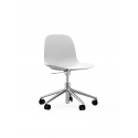 Form Chair Swivel 5W alu/white