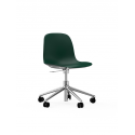 Form Chair Swivel 5W alu/green