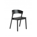 COVER SIDE CHAIR, black/leather Refine black