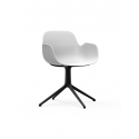 Form Armchair Swivel 4L black/white