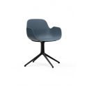 Form Armchair Swivel 4L black/blue