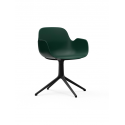 Form Armchair Swivel 4L black/green