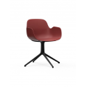 Form Armchair Swivel 4L black/red