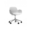 Form Armchair Swivel 5W alu/white