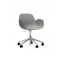 Form Armchair Swivel 5W alu/grey