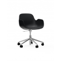 Form Armchair Swivel 5W alu/black