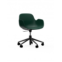Form Armchair Swivel 5W black/green