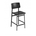 LOFT barová stolička, black / black