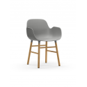 Form Armchair oak/grey