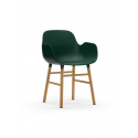 Form Armchair oak/green
