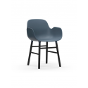 Form Armchair black/blue