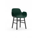 Form Armchair black/green