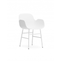 Form Armchair steel/white