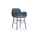 Form Armchair steel/blue