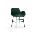 Form Armchair steel/green