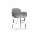 Form Armchair chrome/grey