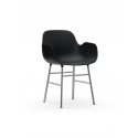 Form Armchair chrome/black