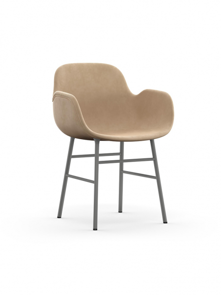 Form Armchair Steel Full Upholstery - čalúnená stolička
