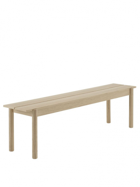 LINEAR WOOD BENCH lavica, 170 cm