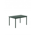 LINEAR STEEL TABLE, 140 cm, dark green