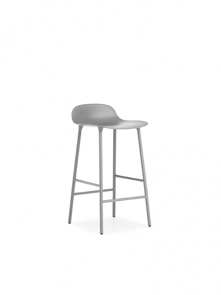 Form Barstool 65cm Steel - barová stolička nízka