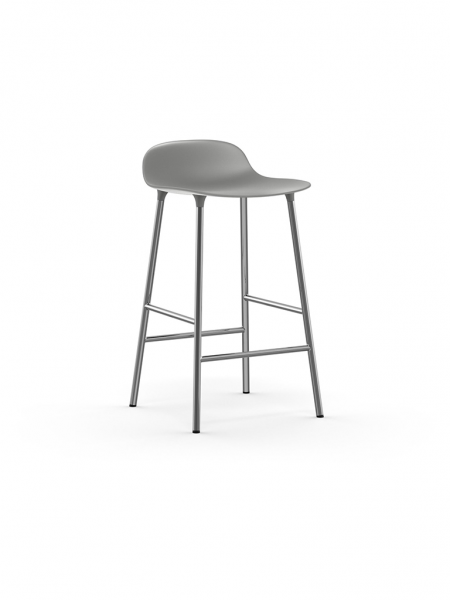 Form Barstool 65cm Chrome - barová stolička nízka