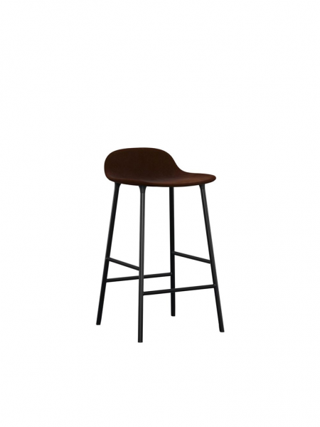 Form Barstool 65cm Steel Full Upholstery čalúnená barová stolička nízka