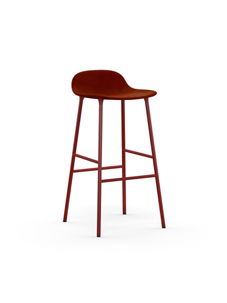 Form Barstool 75cm Steel Full Upholstery - čalúnená barová stolička vysoká