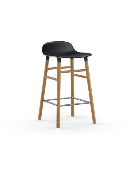 Form Barstool 65cm Oak - barová stolička nízka