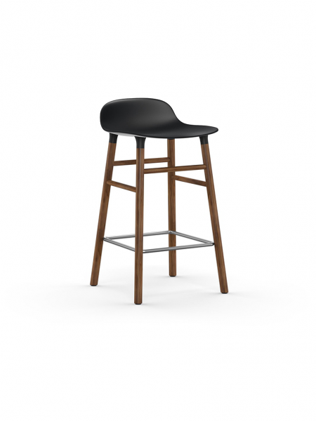 Form Barstool 65cm Walnut - barová stolička nízka