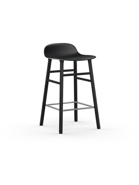 Form Barstool 65cm Black barová stolička nízka