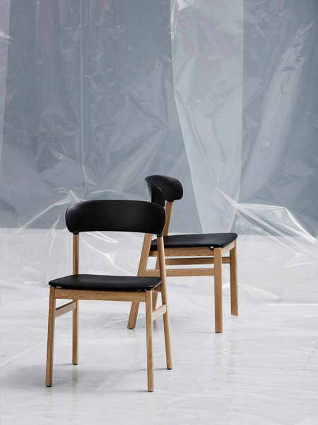 Herit Chair Oak Upholstery - stolička s čalúneným sedákom