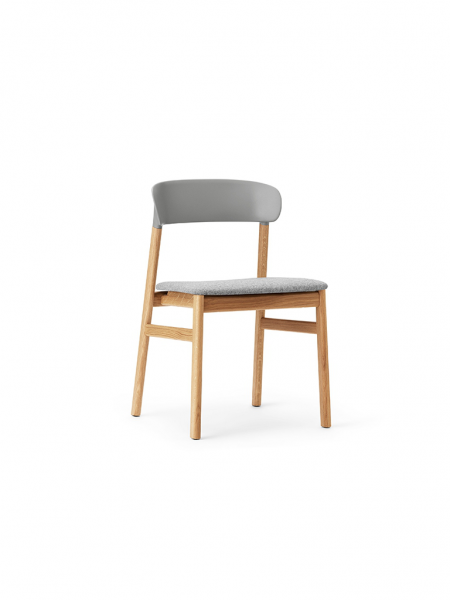 Herit Chair Oak Full Upholstery stolička s čalúneným sedákom