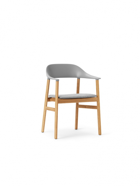 Herit Armchair Oak Upholstery - stolička s čalúneným sedákom
