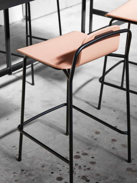 Studio Barstool 65cm Full Upholstery - čalúnená barová stolička 
