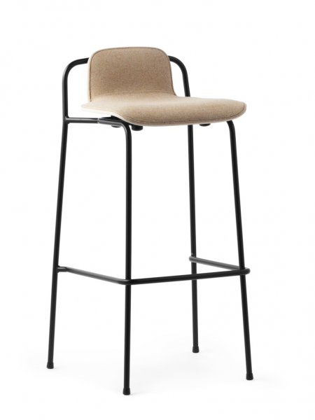 Studio Barstool 75cm Front Upholstery - barová stolička s čalúneným sedákom