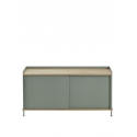 ENFOLD komoda, low, oak/dusty green