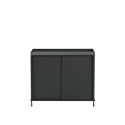 ENFOLD komoda, tall, black/black