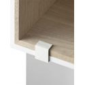 MINI STACKED svorky, white 