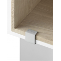 MINI STACKED svorky, light grey